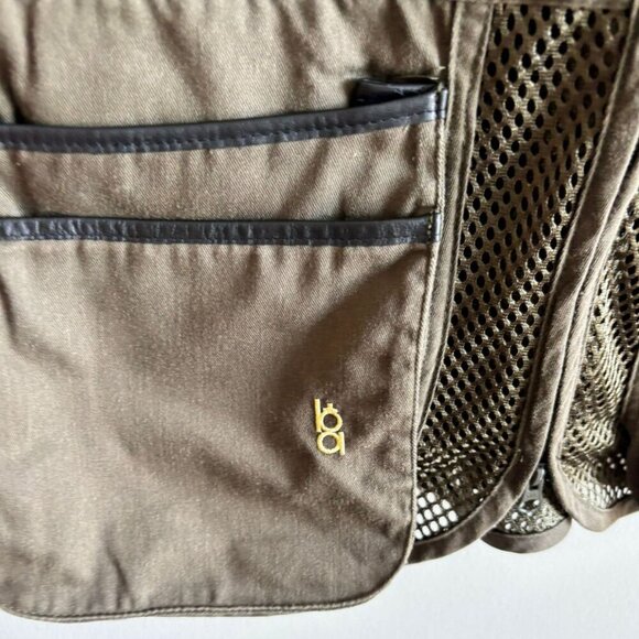 Bob Allen Mens Vintage Shooting Vest Moss Green and Black Size Medium to Large - Picture 6 of 12